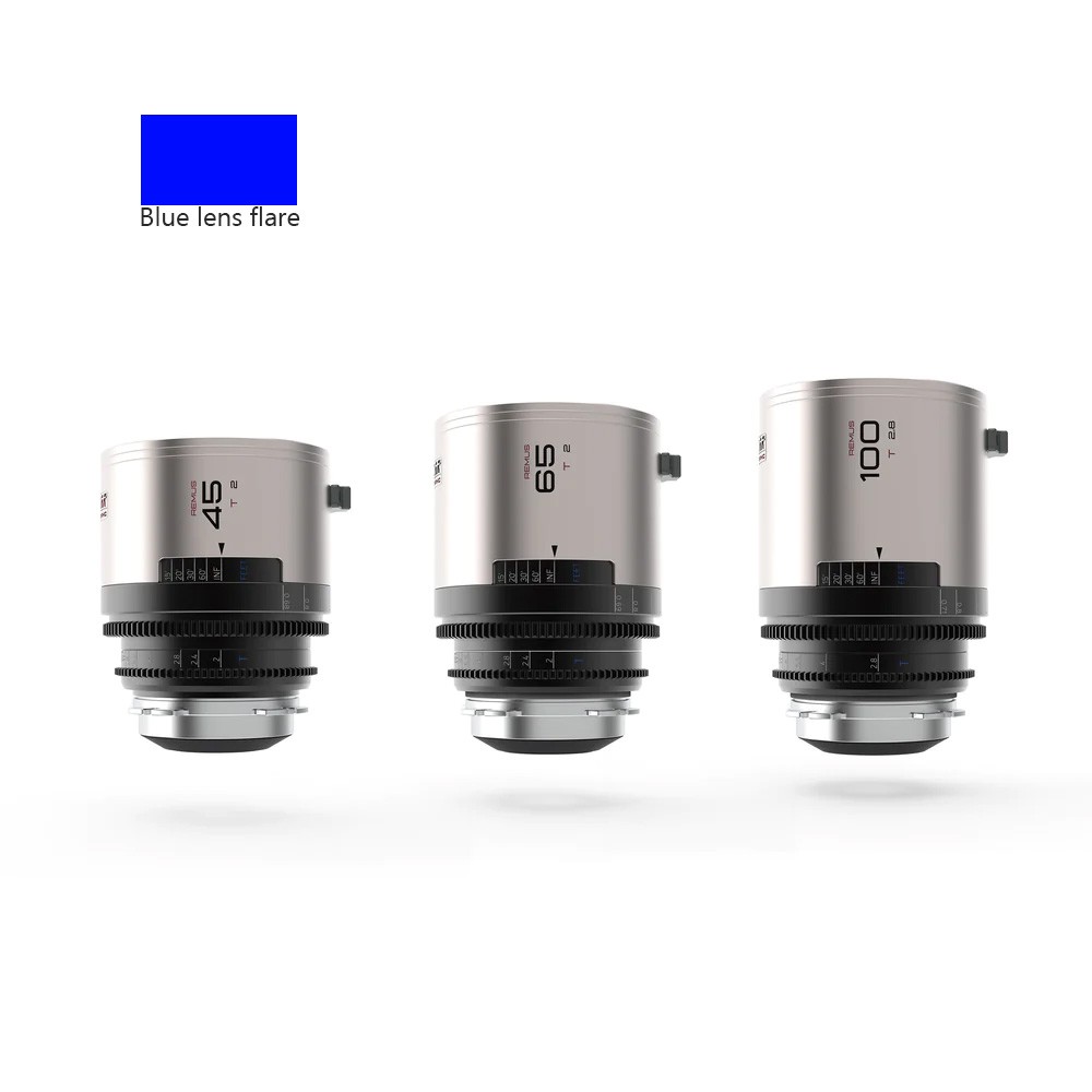 BLAZAR Remus 1.5x Full Frame Anamorphic Lens Set Blue- EF/PL Mount - Equipment Rental 