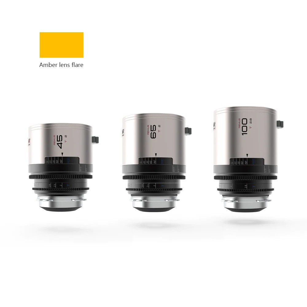 BLAZAR Remus 1.5x Full Frame Anamorphic Lens Set Amber- EF/PL Mount - Equipment Rental 