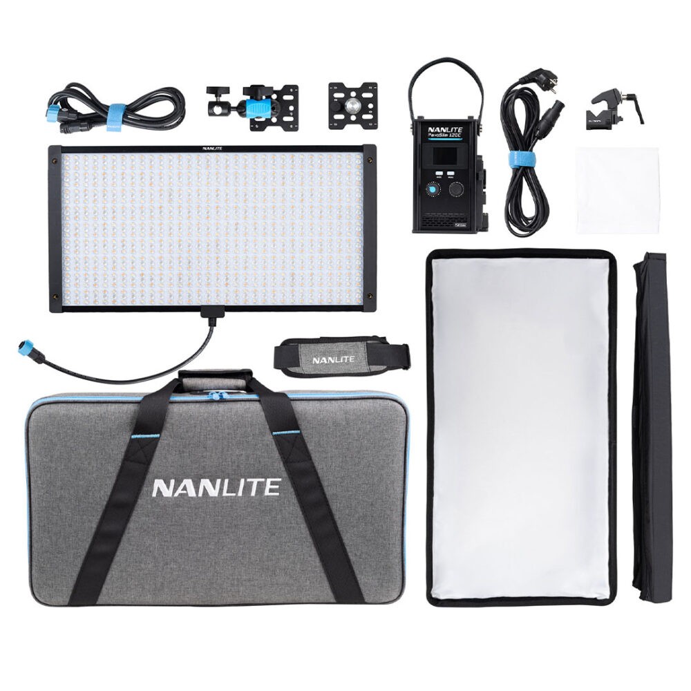 Nanlite PavoSlim 120C 1×1 LED Panel Light RGBWW 2700-6500K - Apparatuur Verhuur 