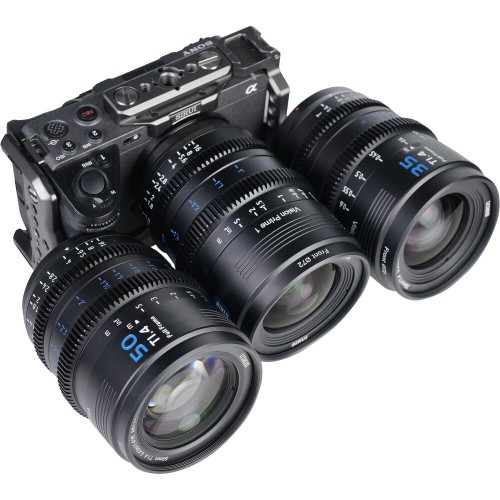 SIRUI Vision Prime 1 Series T1.4 FF Cine Lens Kit (Interchangable Mount, Black) - Equipment Rental