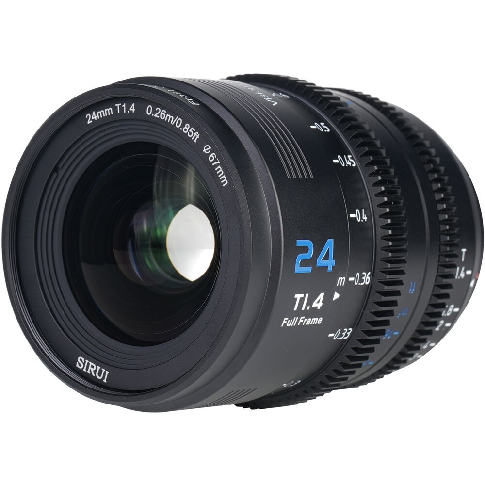 SIRUI Vision Prime 1 Series 24mm T1.4 FF Cine Lens (Interchangable Mount, Black)