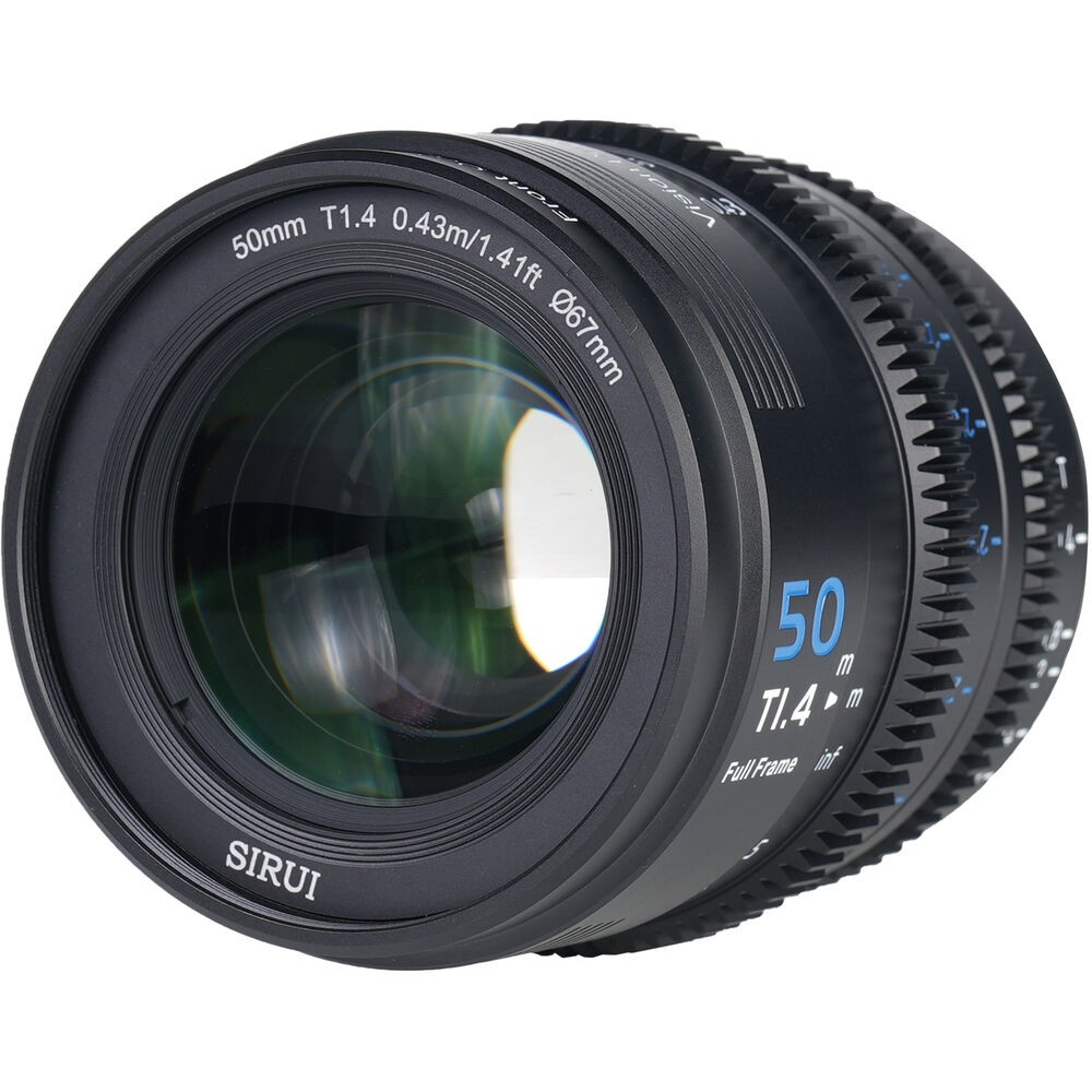 SIRUI Vision Prime 1 Series 50mm T1.4 FF Cine Lens (Interchangable Mount, Black)