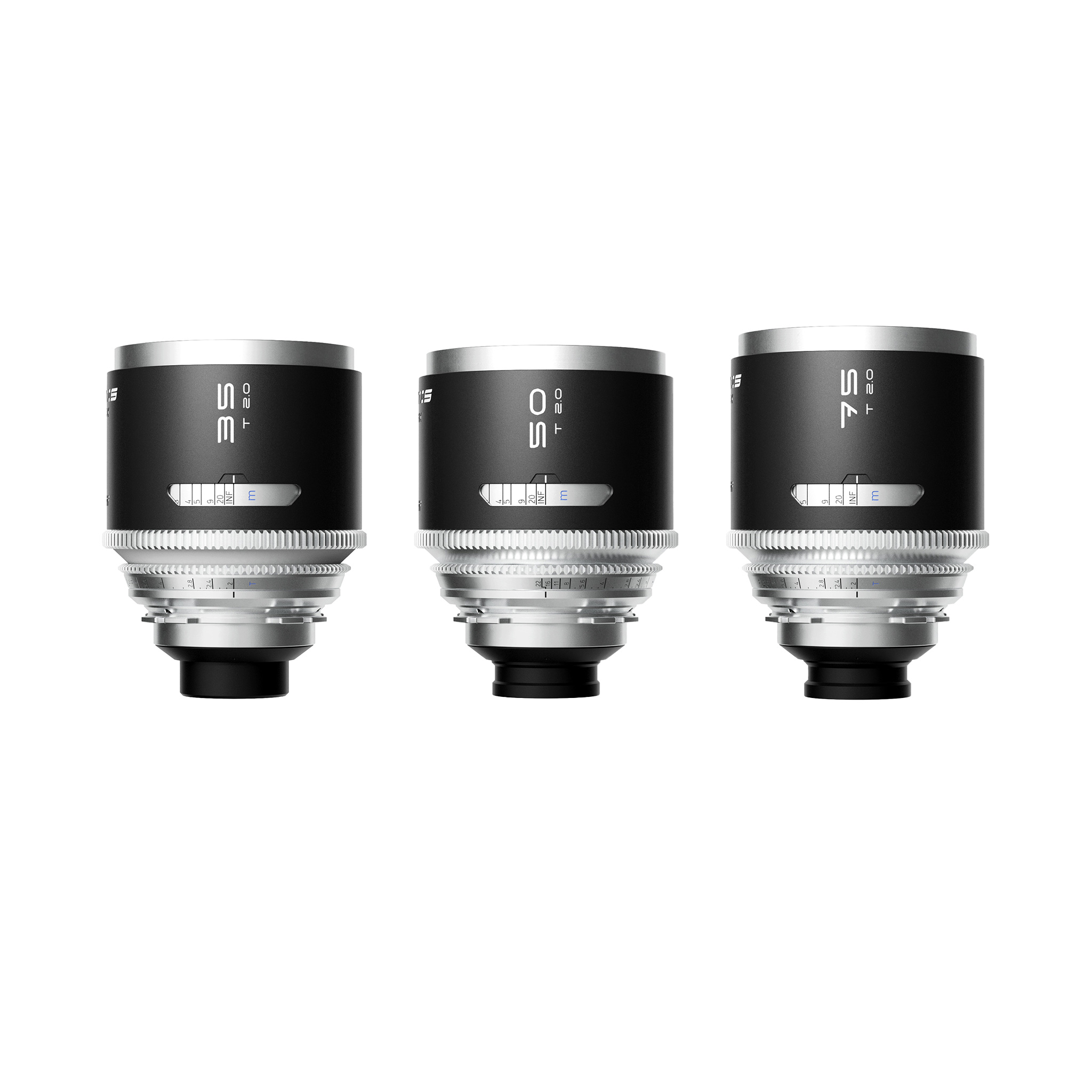 BLAZAR MANTIS 1.33X Full Frame Anamorphic 35/50/75 3-lens set