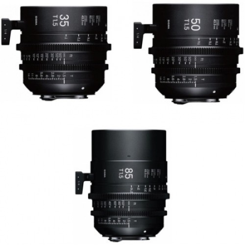 Sigma Full Frame 35/50/85mm Lens Kit - Apparatuur Verhuur